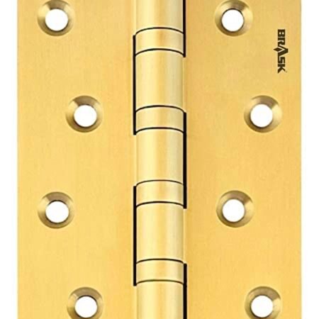 Brass Ball Bearing Hinges 4" x 3" x 3 mm Golden Satin