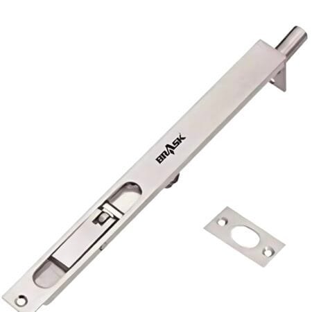 Brass Flush bolt 48 inches Silver