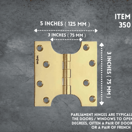 Parliament Hinges 3" Dimensions