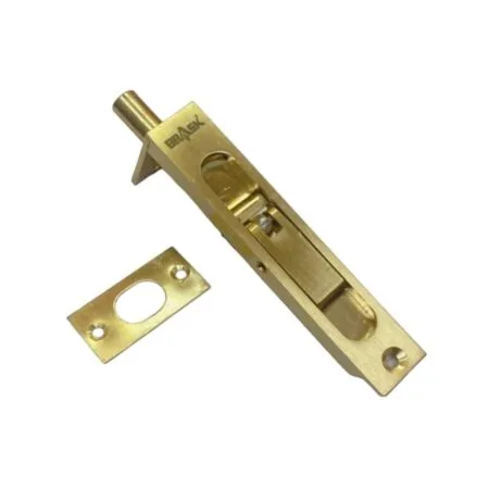 Brass Flush Bolt 4", Concealed tower bolt 4" Golden