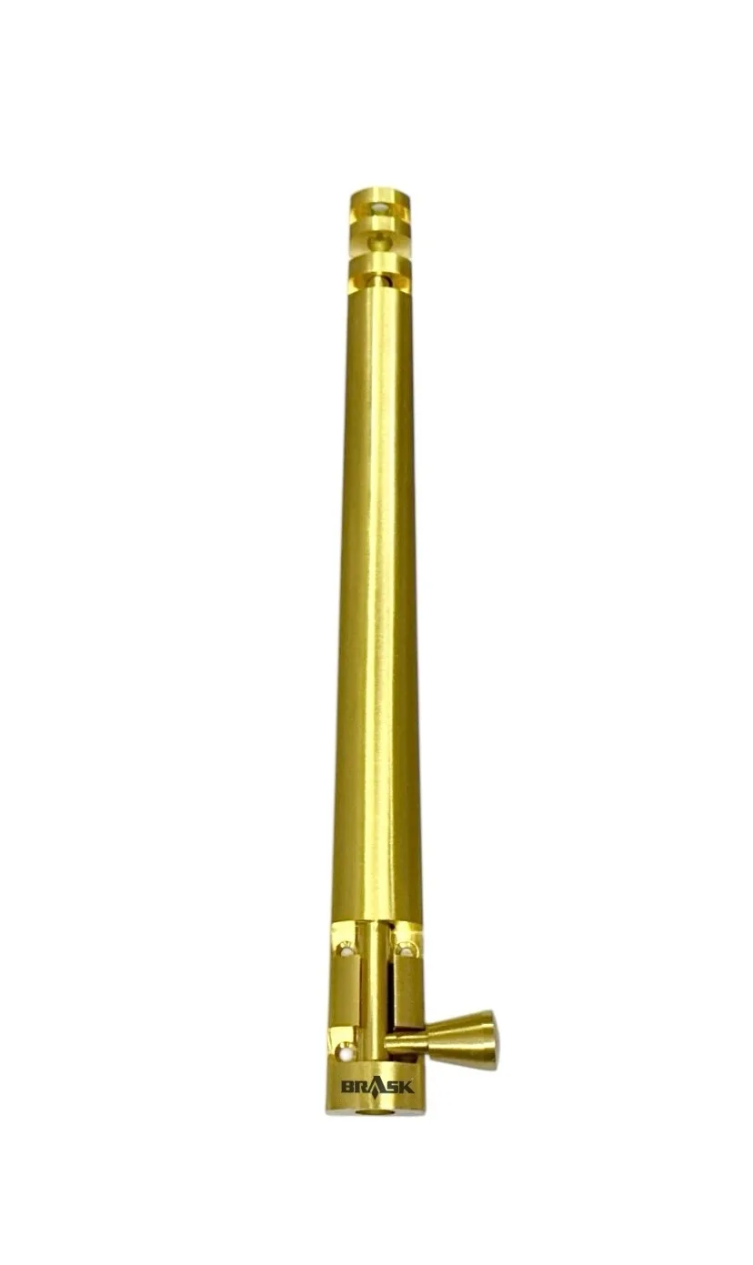 Brass Tower Bolt Xylo Heavy Golden Satin 12 inches