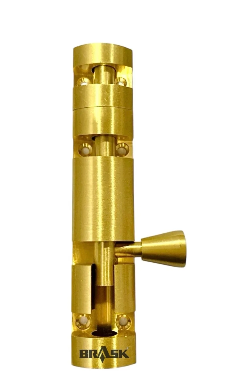 Brass Tower Bolt Xylo Heavy Golden Satin 4 inches