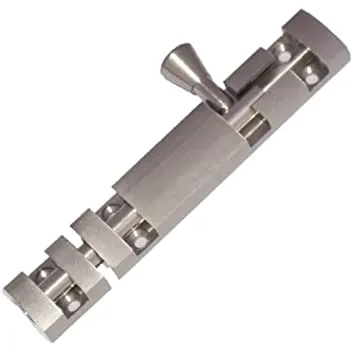 Brass Tower Bolt Xylo Heavy Silver Satin 4 inches